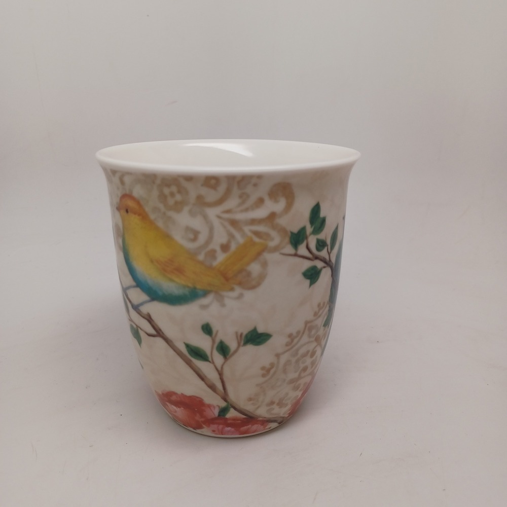Burton + Burton Paul Brent Bird Floral Ceramic Coffee Mug Microwave Dishwasher - Picture 6 of 8
